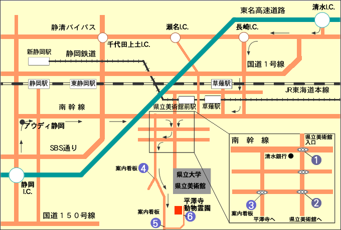 平澤寺動物霊園マップ