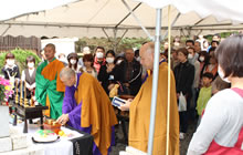 合同慰霊祭の様子　ペット供養